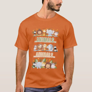Animals retro t-shirt