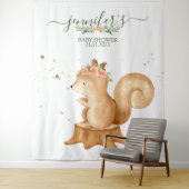 Animals Squirrel Family wildlife baby backdrop Wandkleed (In situ)