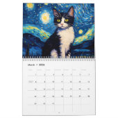 Animals Starry Night 2026 Kalender (Mar 2026)