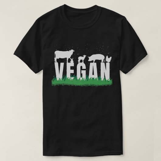 Animals Vegan T-shirt (Design voorkant)