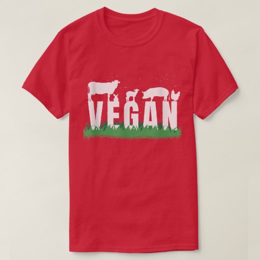 Animals Vegan T-shirt (Design voorkant)