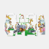 Animals Wild Een Oerwoud groen safari winter Bedankdoosjes (Uitgevouwen)