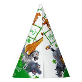 Animals Wild Een Oerwoud groen safari winter Feesthoedjes (Achterkant)