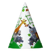 Animals Wild Een Oerwoud groen safari winter Feesthoedjes (Voorkant)