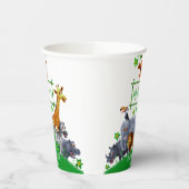 Animals Wild Een Oerwoud groen safari winter Papieren Bekers (Links)