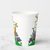 Animals Wild Een Oerwoud groen safari winter Papieren Bekers (Rechts)