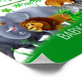 Animals Wild Een Oerwoud groen safari winter Poster (Hoek)