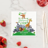 Animals Wild Een Oerwoud groen safari winter Servet (Insitu)