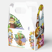 Animals Wild One Oerwoud groene safari voor kinder Bedankdoosjes (Geopend)