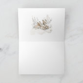 Animals Winter Forest Christmas Holiday Card Feestdagen Kaart (Binnen)