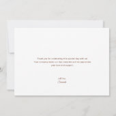 Animals Woodland Baby shower Bedankkaart (Achterkant)