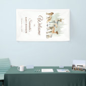 Animals Woodland Baby shower Welkom Spandoek (Beurs)