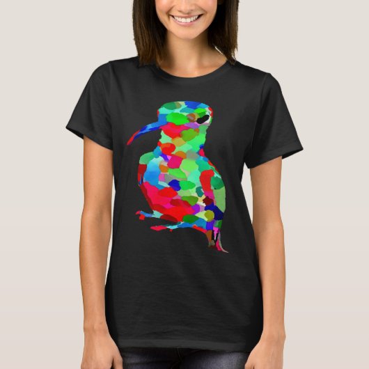 AnimalsAtPlay Bright Colorful Hummingbird T-shirt (Voorkant)