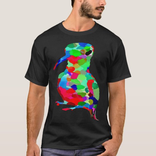 AnimalsAtPlay Bright Colorful Hummingbird T-shirt (Voorkant)