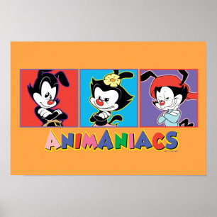 Animaniacs   Afbeelding van Yakko, Dot en Wakko-fl Poster