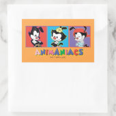 Animaniacs | Afbeelding van Yakko, Dot en Wakko-fl Rechthoekige Sticker (Tas)