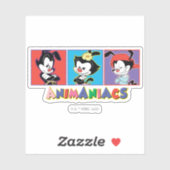 Animaniacs | Afbeelding van Yakko, Dot en Wakko-fl Sticker (Vel)
