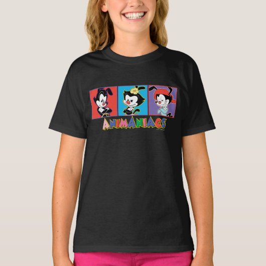 Animaniacs | Afbeelding van Yakko, Dot en Wakko-fl T-shirt (Voorkant)