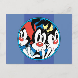 Animaniacs   Cirkel Warner Siblings Grafisch Briefkaart