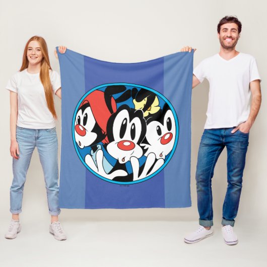 Animaniacs | Cirkel Warner Siblings Grafisch Fleece Deken (In situ)