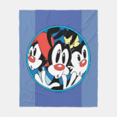 Animaniacs | Cirkel Warner Siblings Grafisch Fleece Deken (Voorkant)