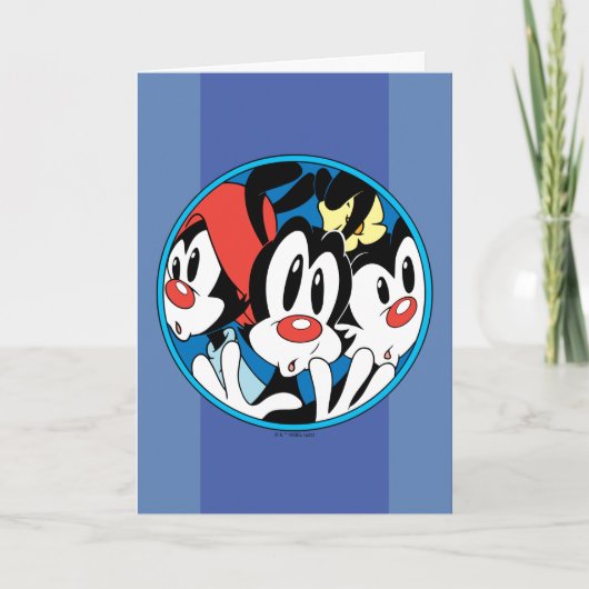 Animaniacs | Cirkel Warner Siblings Grafisch Kaart (Voorkant)