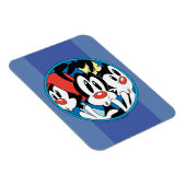 Animaniacs | Cirkel Warner Siblings Grafisch Magneet (Rechterzijde)