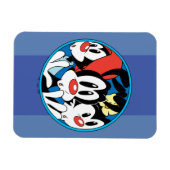 Animaniacs | Cirkel Warner Siblings Grafisch Magneet (Horizontaal)