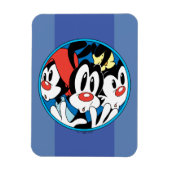 Animaniacs | Cirkel Warner Siblings Grafisch Magneet (Verticaal)