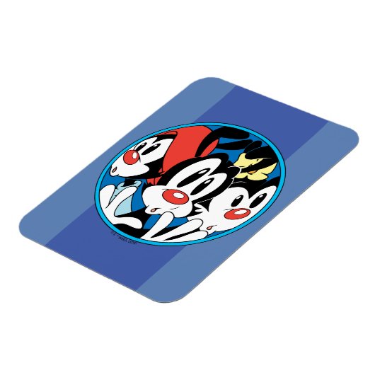 Animaniacs | Cirkel Warner Siblings Grafisch Magneet (Linkerzijde)