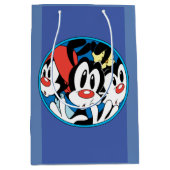 Animaniacs | Cirkel Warner Siblings Grafisch Medium Cadeauzakje (Voorkant)