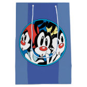 Animaniacs | Cirkel Warner Siblings Grafisch Medium Cadeauzakje (Achterkant)