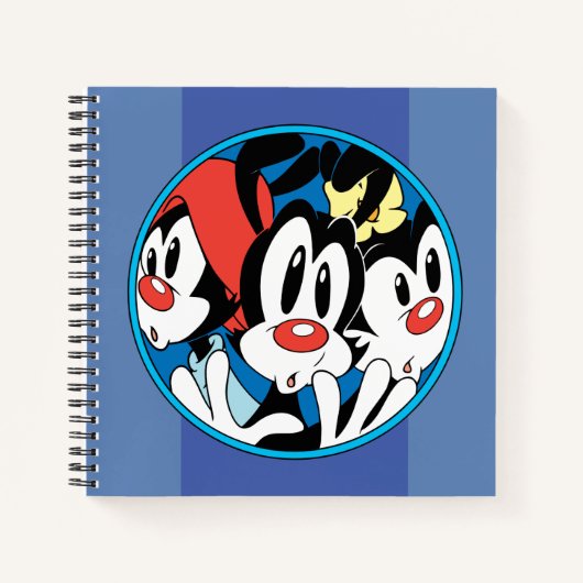 Animaniacs | Cirkel Warner Siblings Grafisch Notitieboek (Voorkant)