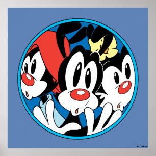 Animaniacs Cirkel Warner Siblings Grafisch Poster