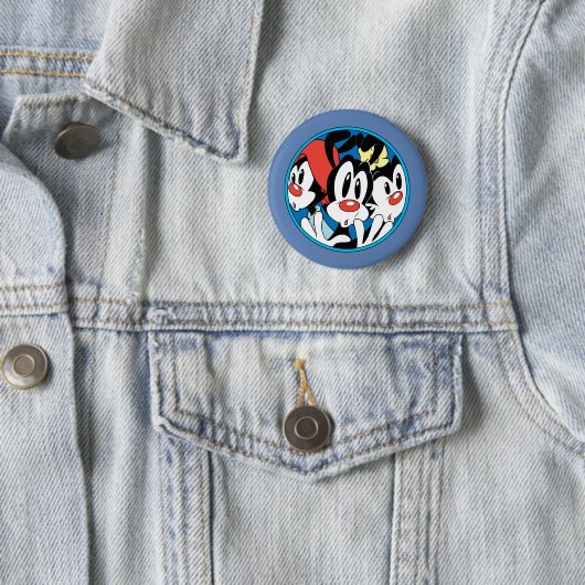 Animaniacs | Cirkel Warner Siblings Grafisch Ronde Button 5,7 Cm (In situ)