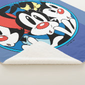 Animaniacs | Cirkel Warner Siblings Grafisch Sherpa Deken (3/4)