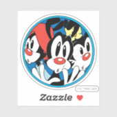 Animaniacs | Cirkel Warner Siblings Grafisch Sticker (Vel)