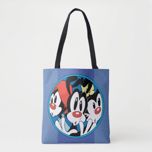 Animaniacs | Cirkel Warner Siblings Grafisch Tote Bag (Voorkant)