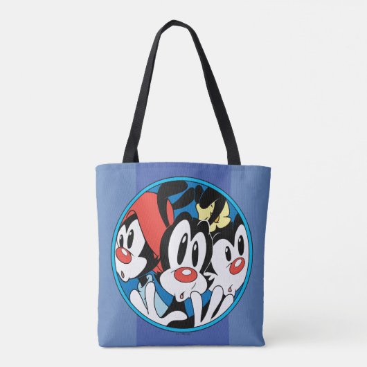 Animaniacs | Cirkel Warner Siblings Grafisch Tote Bag (Achterkant)