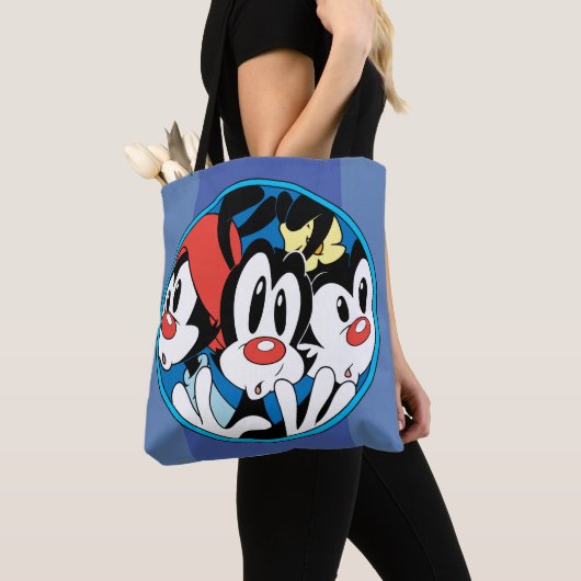 Animaniacs | Cirkel Warner Siblings Grafisch Tote Bag (Dichtbij)