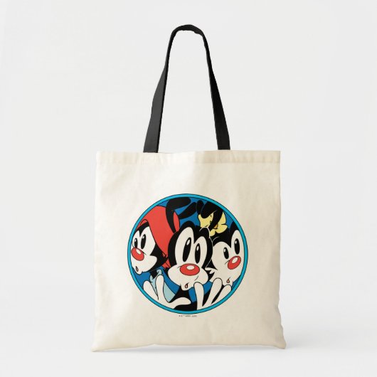 Animaniacs | Cirkel Warner Siblings Grafisch Tote Bag (Voorkant)