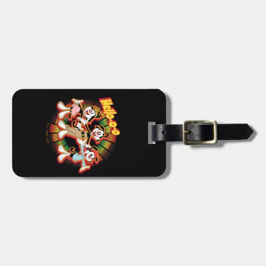 Animaniacs | Hallo-o-o Retro Equalizer Graphic Bagagelabel (Voorkant horizontaal)