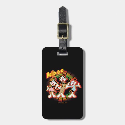 Animaniacs | Hallo-o-o Retro Equalizer Graphic Bagagelabel (Voorkant verticaal)