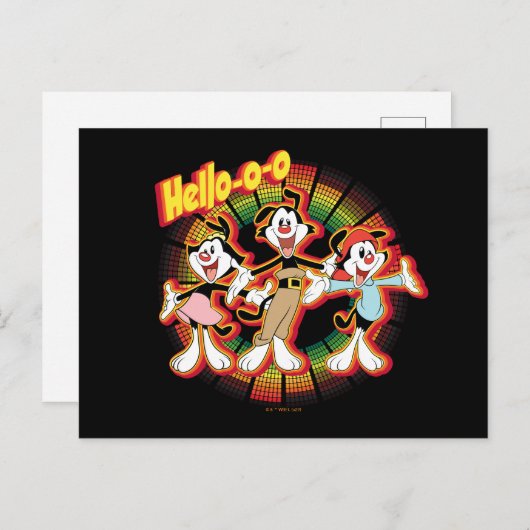 Animaniacs | Hallo-o-o Retro Equalizer Graphic Briefkaart (Voorkant / Achterkant)