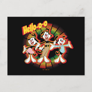 Animaniacs   Hallo-o-o Retro Equalizer Graphic Briefkaart