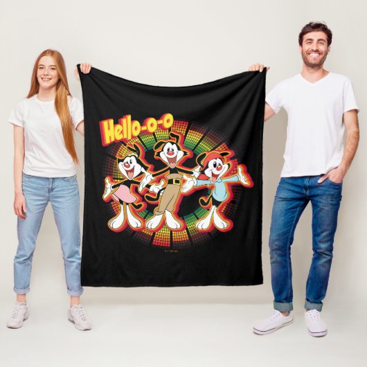 Animaniacs | Hallo-o-o Retro Equalizer Graphic Fleece Deken (In situ)