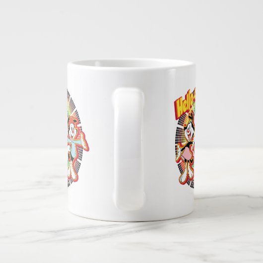 Animaniacs | Hallo-o-o Retro Equalizer Graphic Grote Koffiekop (Achterkant)