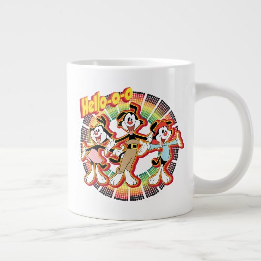 Animaniacs | Hallo-o-o Retro Equalizer Graphic Grote Koffiekop (Rechts)