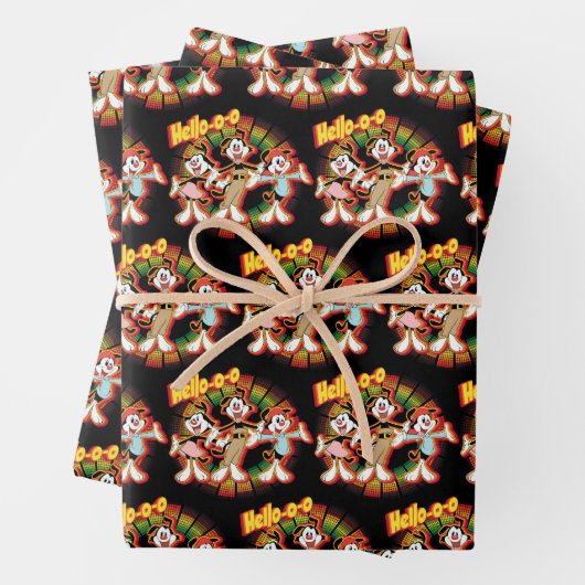 Animaniacs | Hallo-o-o Retro Equalizer Graphic Inpakpapier Vel (In situ)