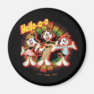 Animaniacs   Hallo-o-o Retro Equalizer Graphic Magneet